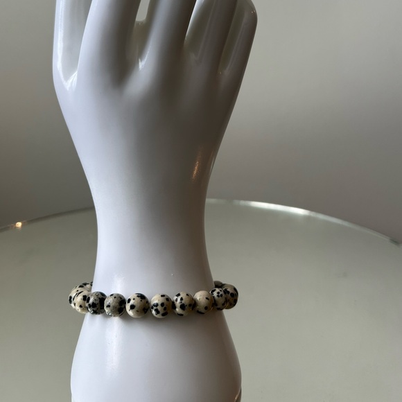 ✨HOST PICK✨ Handmade Dalmatian Jasper gemstone bracelet and it is adjustable. - Picture 2 of 6